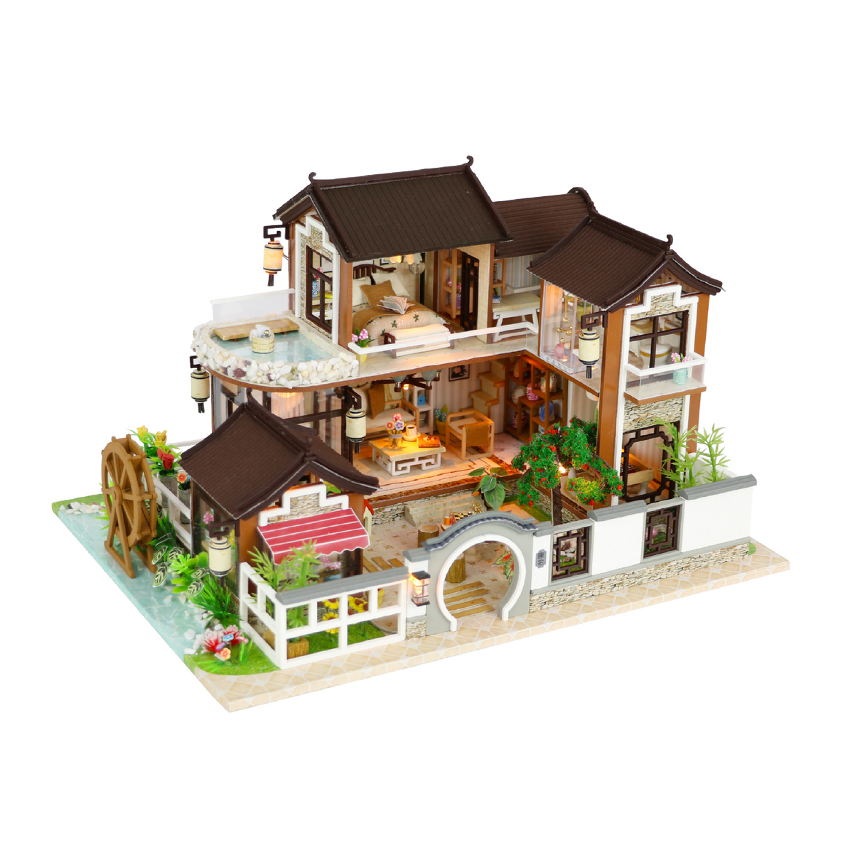 DIY Miniature Dollhouse Kit, ,DIY Dollhouse Kit Mini House with