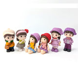 Miniature Figurines, set of 6 – Boys and Girls Dolls