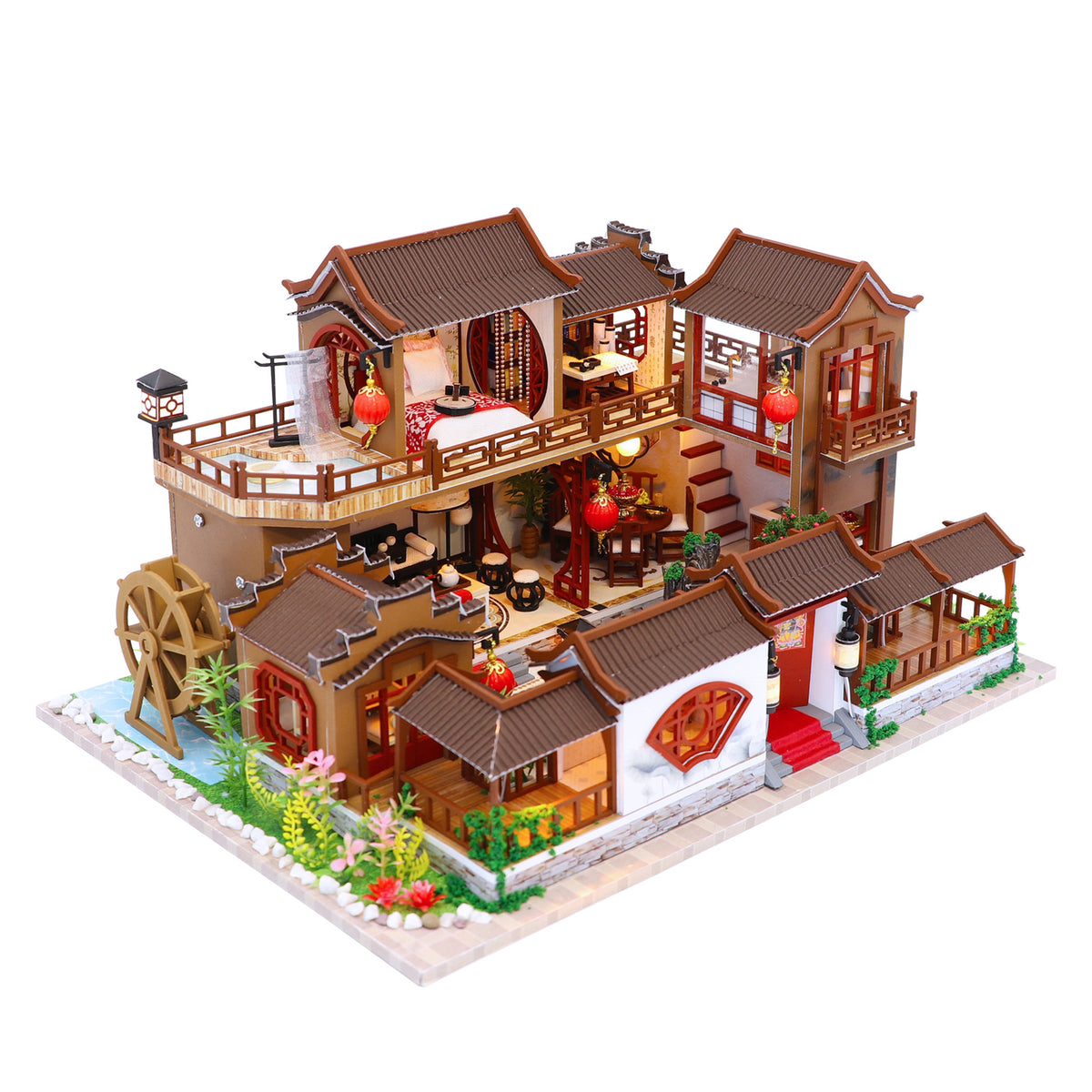 1:24 Miniature DIY Dollhouse Kit Wooden Japanese Home Forest Lodge wit –  #128 Vivian Chang Cool Beans