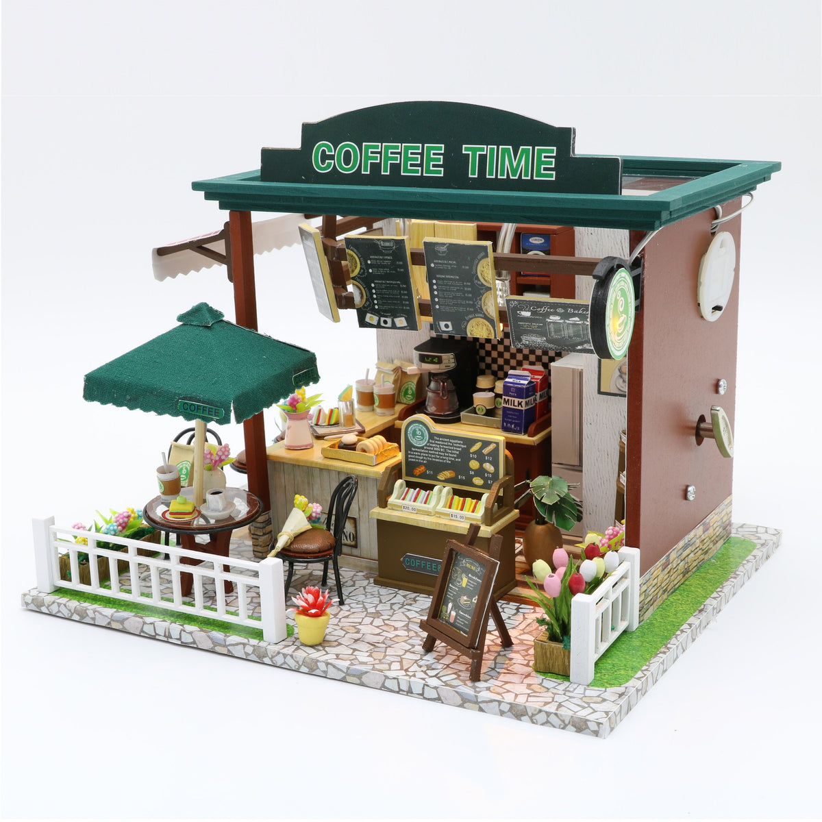 DIY Miniature Dollhouse Kit | Breezy Time Cafe
