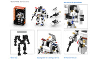 Set of 4 Kits - Mecha Frame 5005, 5006, 5013, 5014 Robot Building Bricks Set