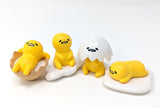 Miniature Figurines, set of 4 Lazy Egg Yolk Gudetama Buddies