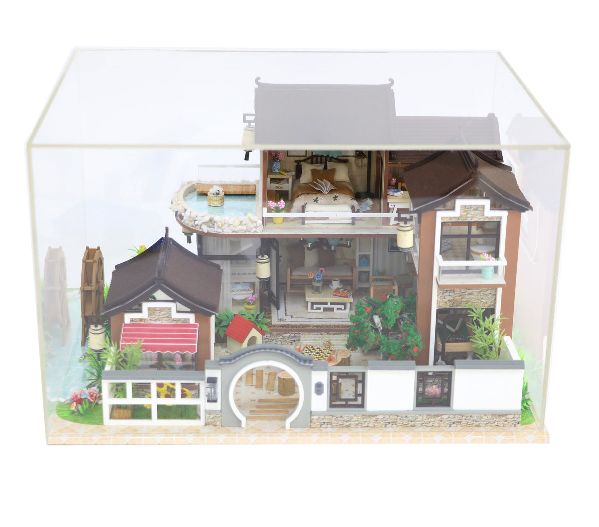1:24 Miniature DIY Dollhouse Kit Wooden Japanese Home Forest Lodge wit –  #128 Vivian Chang Cool Beans