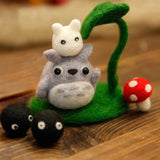 Wool Felting DIY Kit with Tools – Baby Totoro Friends and Dust Bunnies
