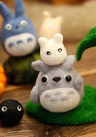 Wool Felting DIY Kit with Tools – Baby Totoro Friends and Dust Bunnies