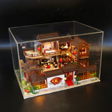 1:24 Miniature Dollhouse DIY Kit - Chinese Ancient Mansion with Pergola - with Dust Cover