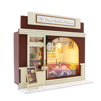 1:24 Miniature Dollhouse DIY Kit - Wooden European Cafe