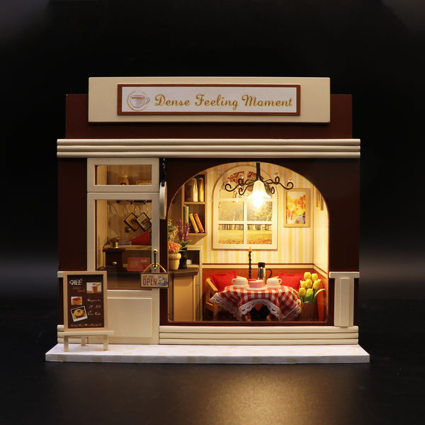 1:24 Miniature Dollhouse DIY Kit - Wooden European Cafe