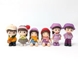 Miniature Figurines, set of 6 – Boys and Girls Dolls