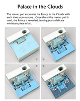 3D Art Memo Pad – Palace in Clouds