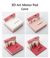 3D Art Memo Pad – LOVE