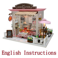 FREE download with code - [English Instructions Only] Miniature Wooden Chocolatier Do-It-Yourself Kit with Musical Mechanism and dust Cover