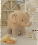 Organic Cotton Baby Elephant DIY Kit with Stuffing Organic Cotton and English Instructions