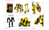 Set of 4 Kits - Mecha Frame 5005, 5006, 5013, 5014 Robot Building Bricks Set