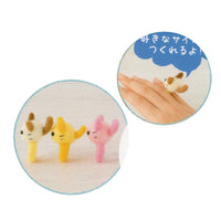 Wool Felting DIY Kit – Neko Rings (with English Instructions) – Imported from Japan