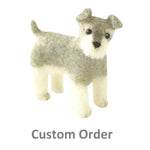 Custom Order - 1 Wool Felted Schnauzer - your pet