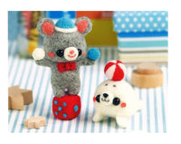 Wool Felting DIY Kit - Mouse and Seal Circus (with English Instructions)