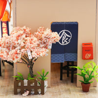 1:24 Miniature DIY Dollhouse Kit - Wooden Japanese Takoyaki Shop with Dust Cover