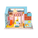 1:24 Miniature DIY Dollhouse Kit - Wooden Toy Shop - with Dust Cover - Architecture Model kit (English Manual)
