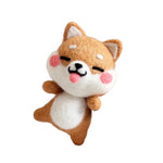 Wool Felting DIY Kit with Tools – Shiba Inu Dog Silly Smiling (with English Instructions) – Great Starter kit