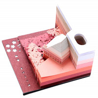 3D Art Memo Pad – Japanese Kiyomizu Temple (Pink)